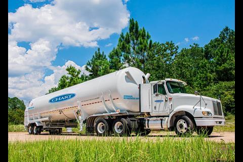The MoU between Chart Industries and Matrix Service Company covering the development of standardised hydrogen solutions in North America encompassed marine bunkering. (Picture courtesy of Chart Industries)